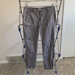 J Crew Factory gray size 6 Frankie stretch chino